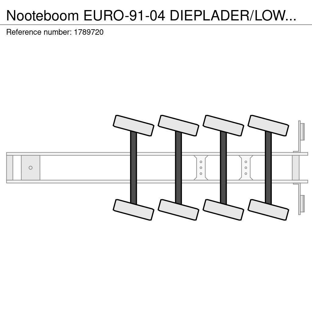 Nooteboom EURO-91-04 DIEPLADER/LOWLOADER/TIEFLADER Semirremolques de góndola rebajada