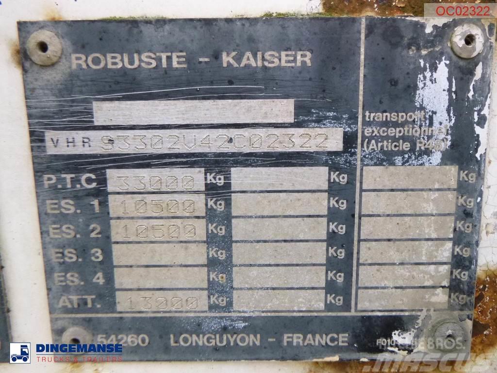 Robuste Kaiser 2-axle container chassis 20 ft + tipping Semirremolques bañera
