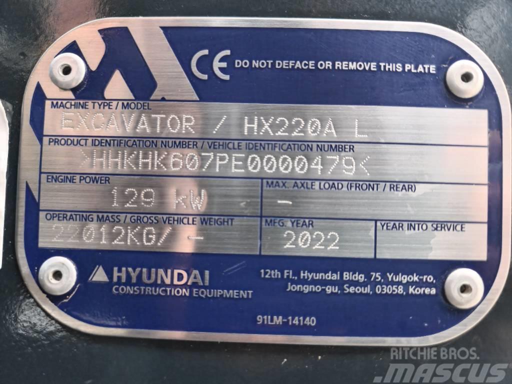 Hyundai HX 220AL Excavadoras de cadenas