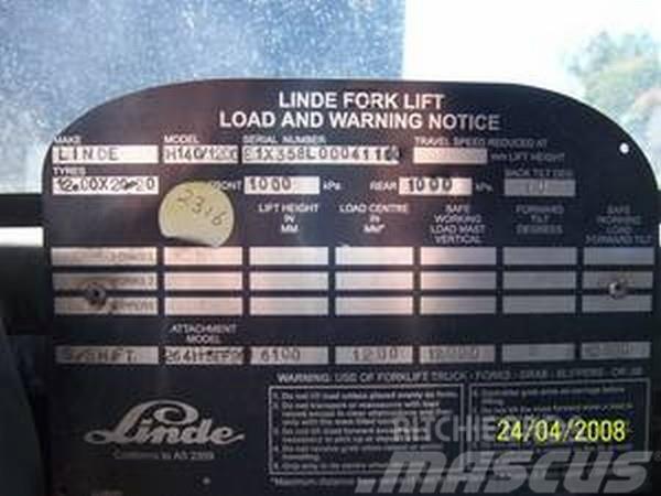 Linde H140/1200 Carretillas para contenedores