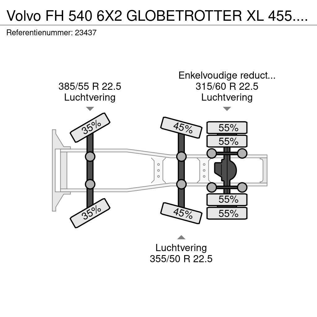 Volvo FH 540 6X2 GLOBETROTTER XL 455.000KM Cabezas tractoras