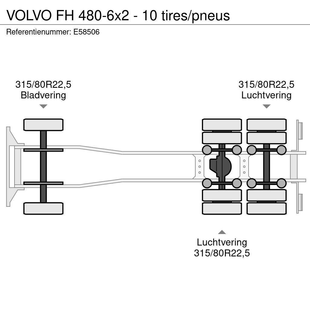 Volvo FH 480-6x2 - 10 tires/pneus Camiones portacontenedores