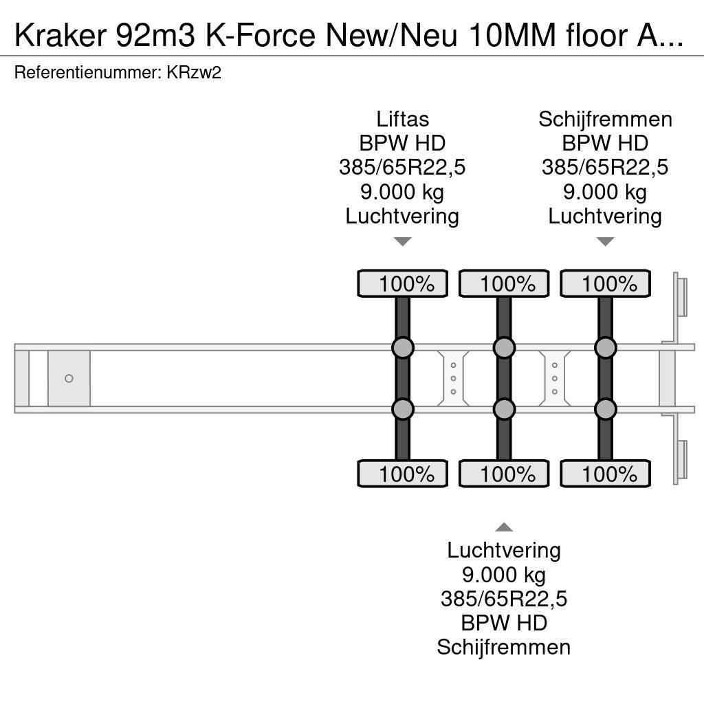 Kraker 92m3 K-Force New/Neu 10MM floor Alcoa's Liftachse Cajas de piso oscilante