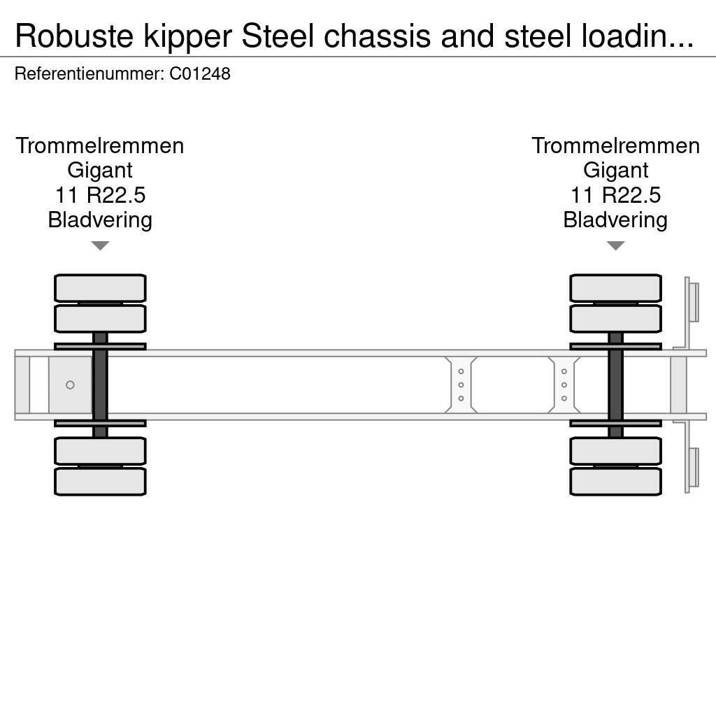 Robuste kipper Steel chassis and steel loading platform Semirremolques bañera