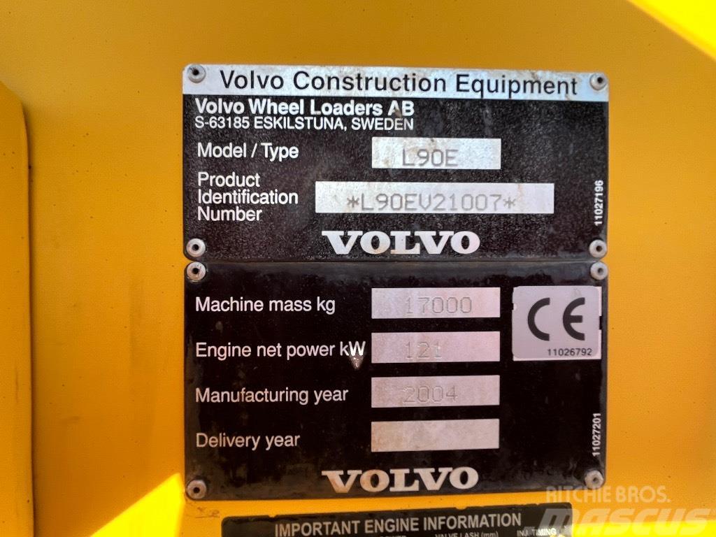 Volvo L 90 E / 3.as hyd, Vipuohjaus, Rasvari Cargadoras sobre ruedas
