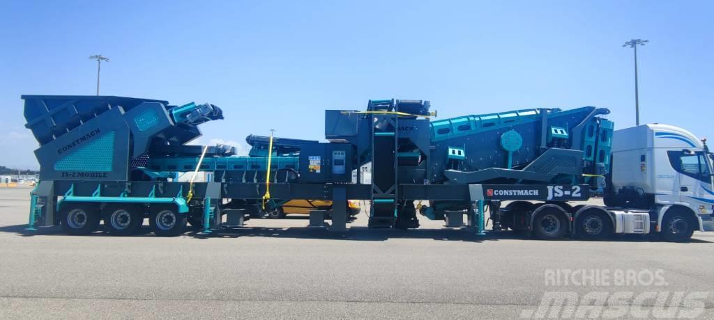 Constmach 120-150 TPH Mobile Crushing Plant Jaw & Impact Trituradoras móviles