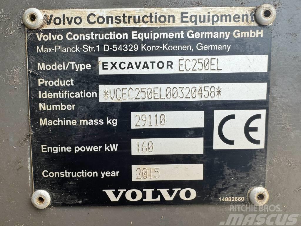 Volvo EC250EL Excellent Working Condition / CE Excavadoras de cadenas