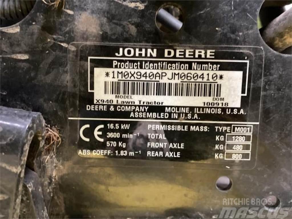 John Deere X940 Corta-césped manual