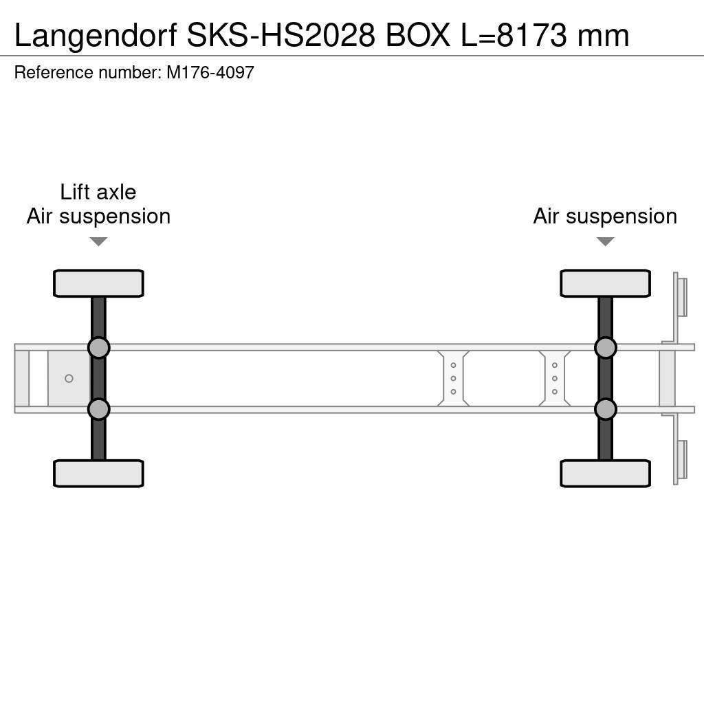 Langendorf SKS-HS2028 BOX L=8173 mm Semirremolques bañera
