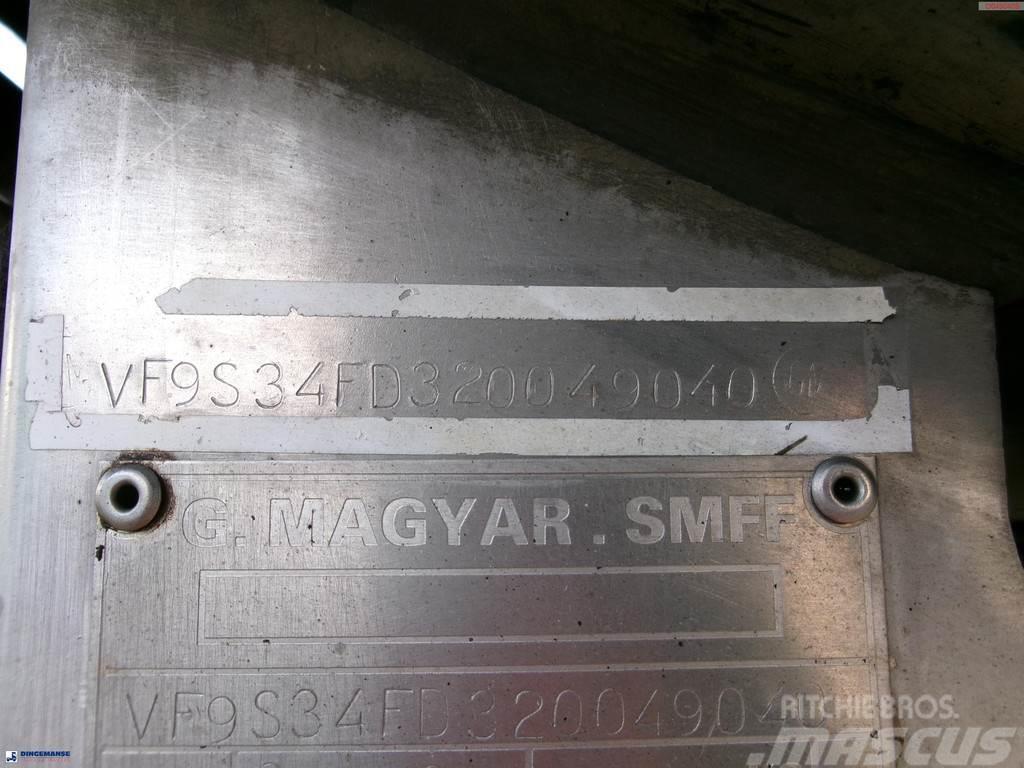 Magyar Bitumen tank inox 29.5 m3 / 1 comp + pump / ADR 13 Semirremolques cisterna