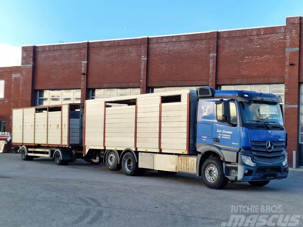 Mercedes-Benz Actros 2548 6x2 - Livestock 1 deck - Truck + Trail Camiones de ganado