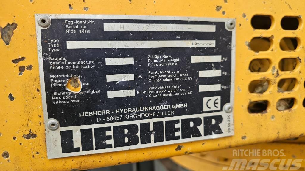 Liebherr A914 litronic Excavadoras de ruedas