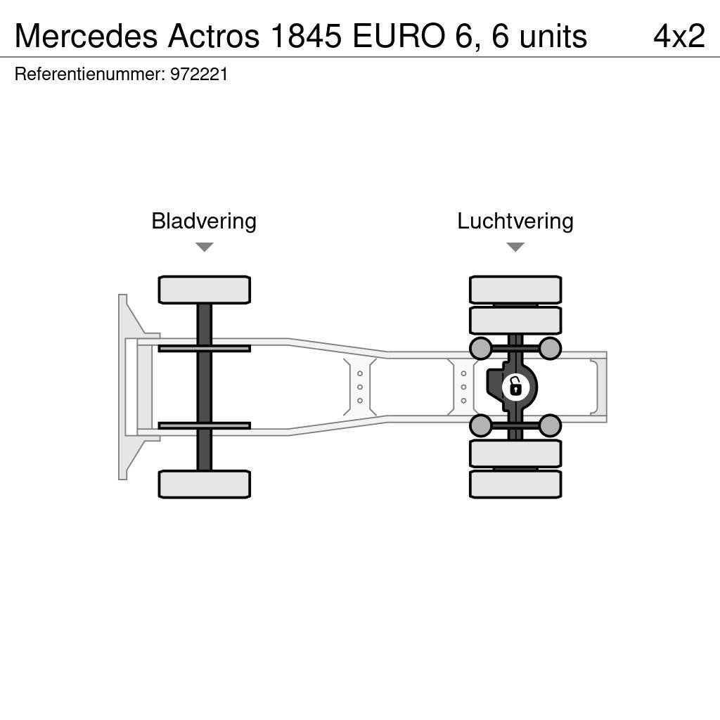 Mercedes-Benz Actros 1845 EURO 6, 6 units Cabezas tractoras