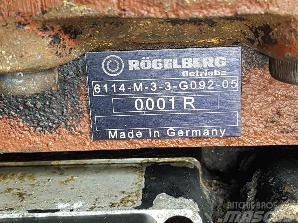  Rögelberg 6114-M-3-3-G092-Transmission/Getriebe/Tr Transmisión