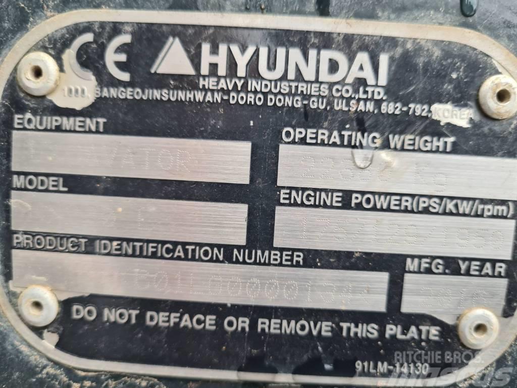 Hyundai HX 220 L Excavadoras de cadenas