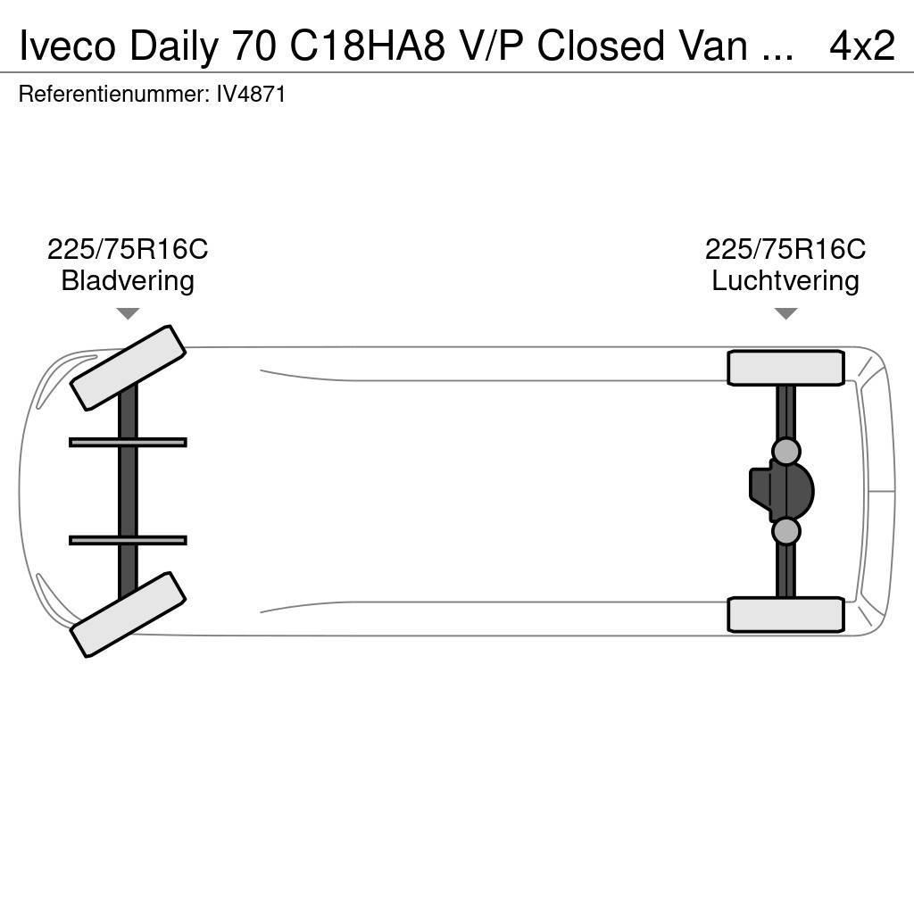 Iveco Daily 70 C18HA8 V/P Closed Van (3 units) Furgonetas de caja cerrada