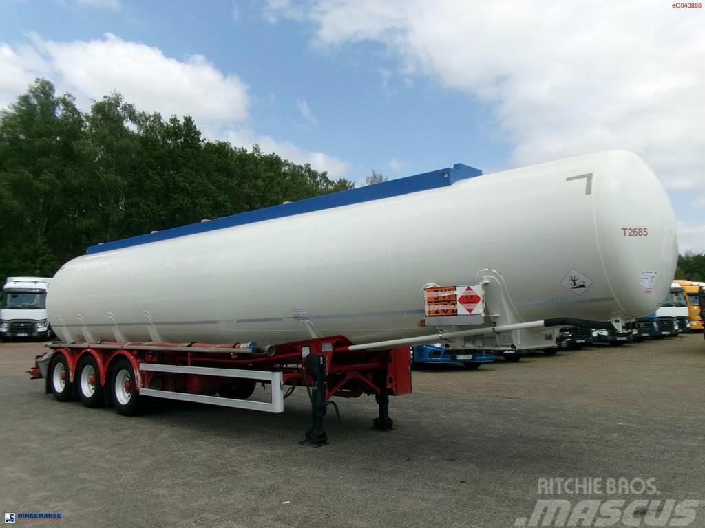 Feldbinder Fuel tank alu 44.6 m3 + pump Semirremolques cisterna