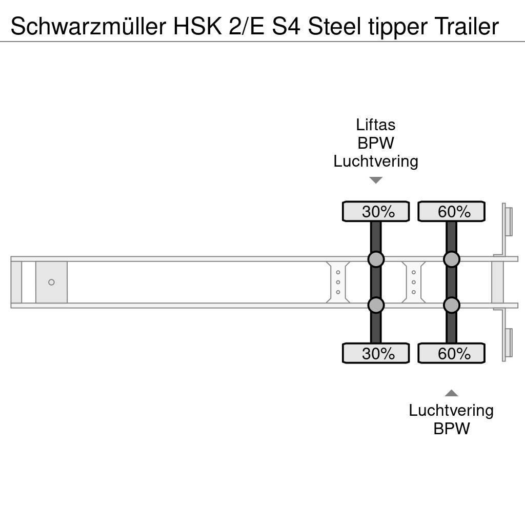 Schwarzmüller HSK 2/E S4 Steel tipper Trailer Semirremolques bañera