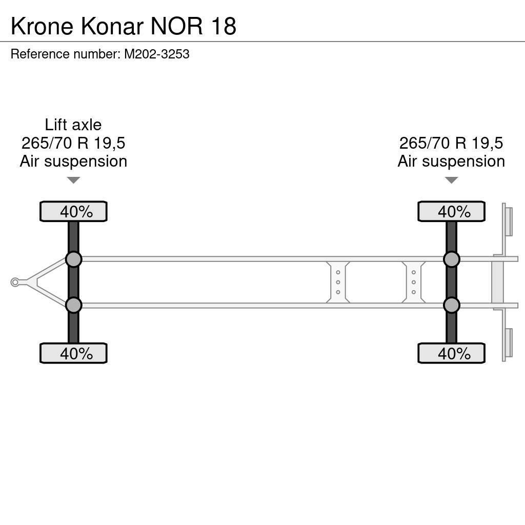 Krone Konar NOR 18 Plataforma plana/laterales abatibles