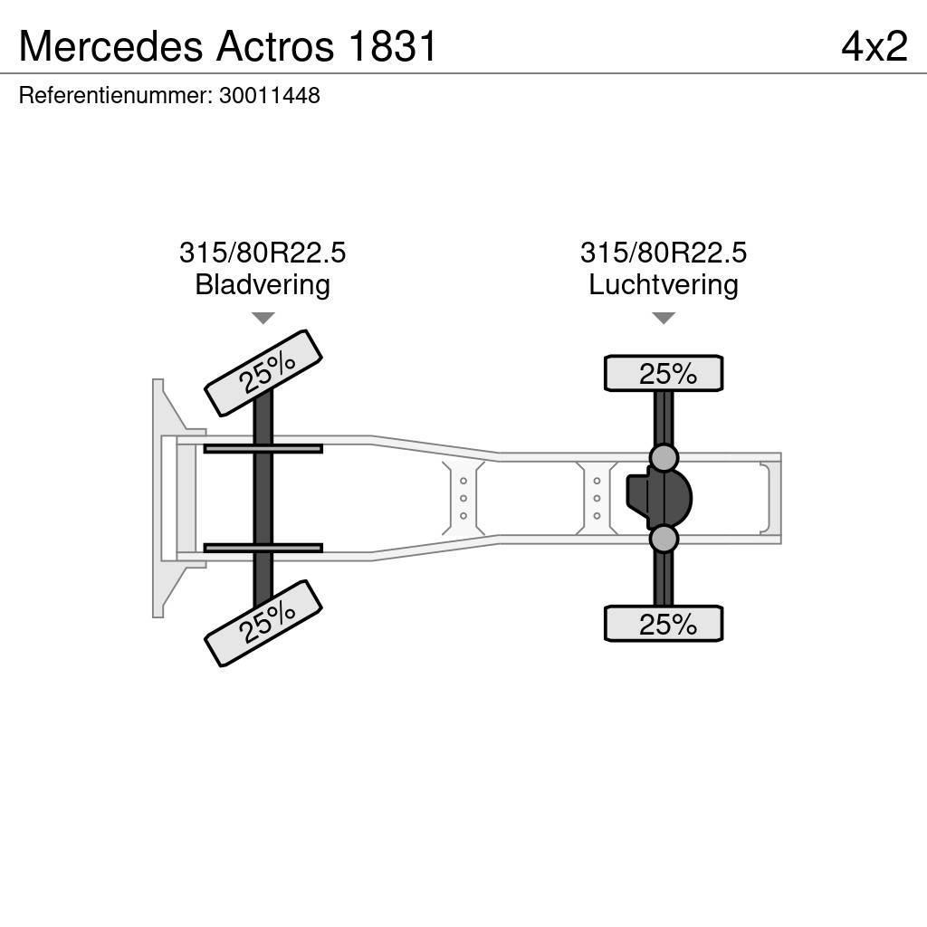 Mercedes-Benz Actros 1831 Cabezas tractoras