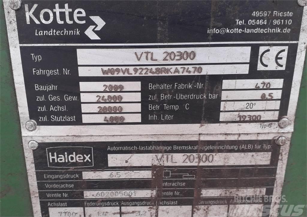Kotte VTL 20300 Cisternas o cubas esparcidoras de purín