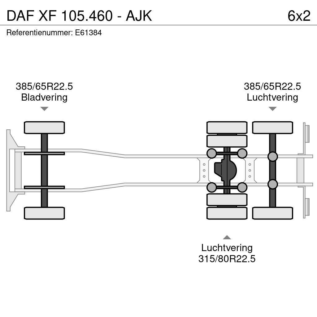 DAF XF 105.460 - AJK Camiones portacontenedores
