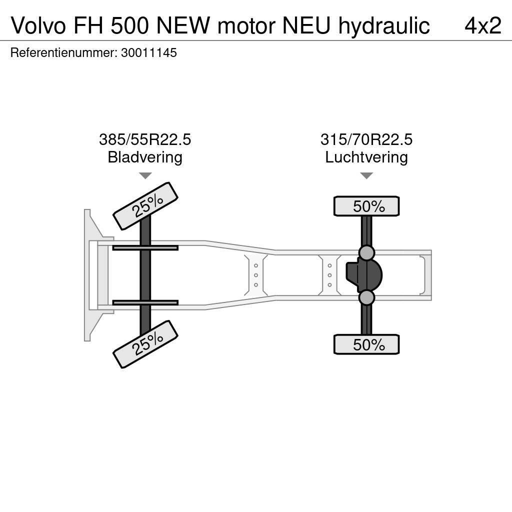 Volvo FH 500 NEW motor NEU hydraulic Cabezas tractoras