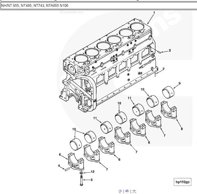 Shantui SD22 engine cylinder block Motores
