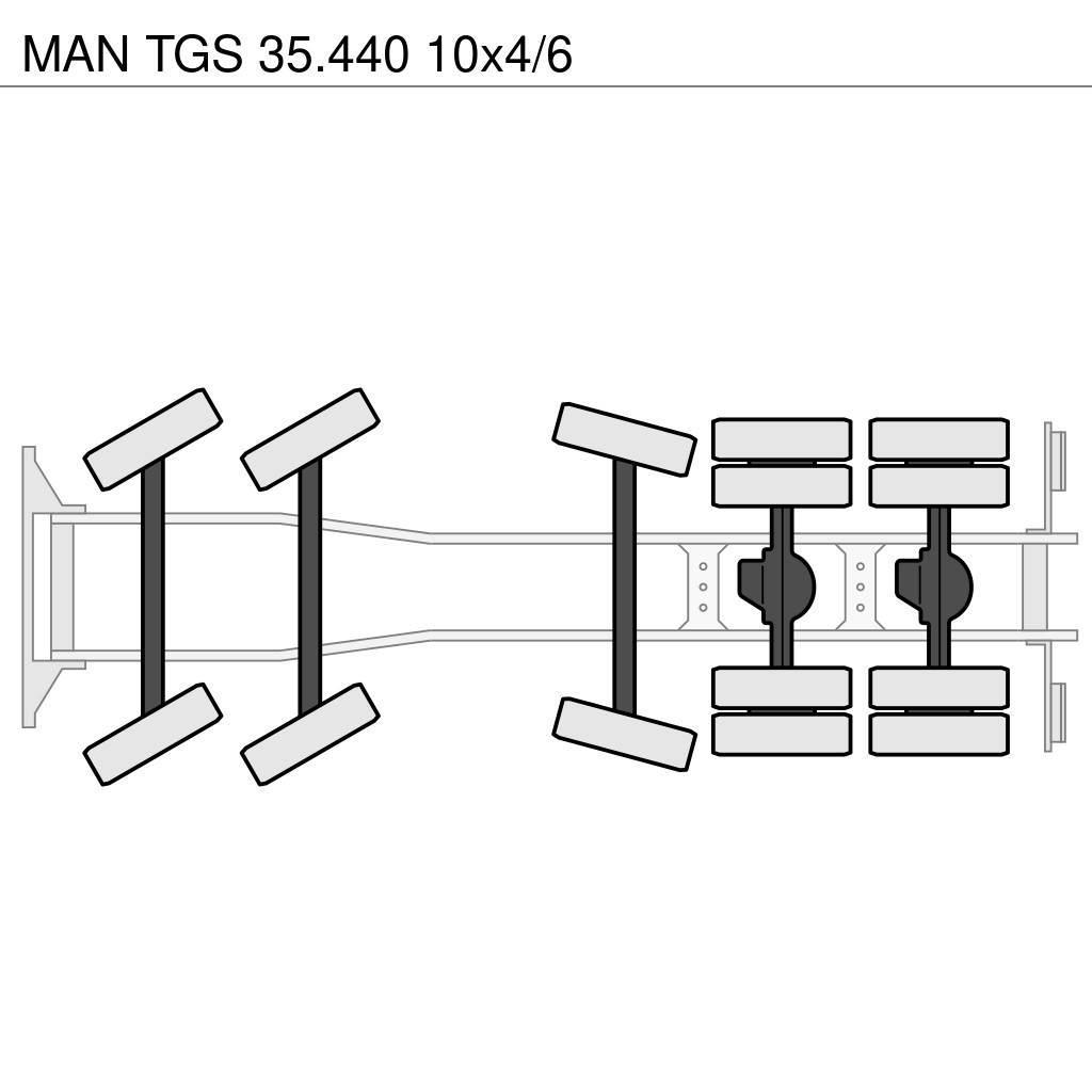 MAN TGS 35.440 10x4/6 Camiones bañeras basculantes o volquetes