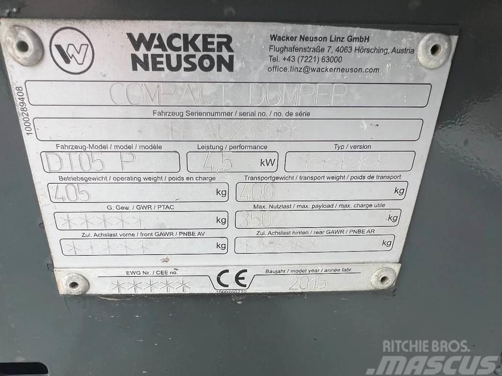 Wacker Neuson DT05P Dúmpers de obra