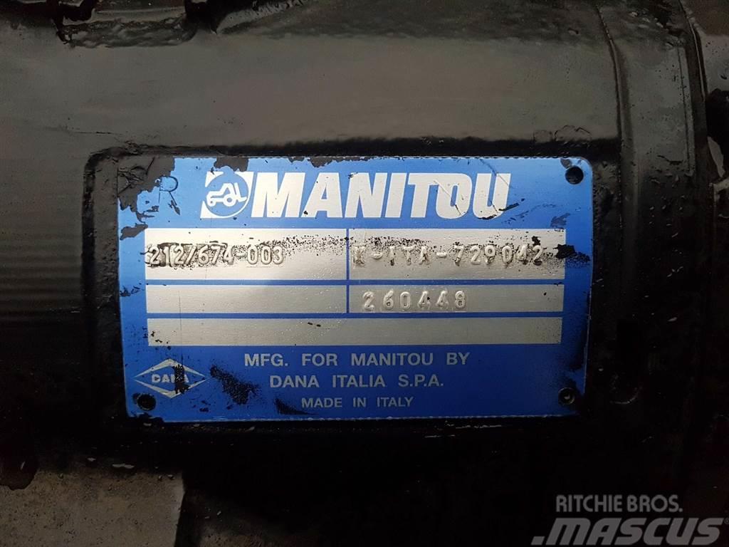 Manitou MT1840-Spicer Dana 212/674-003-Axle/Achse/As Ejes