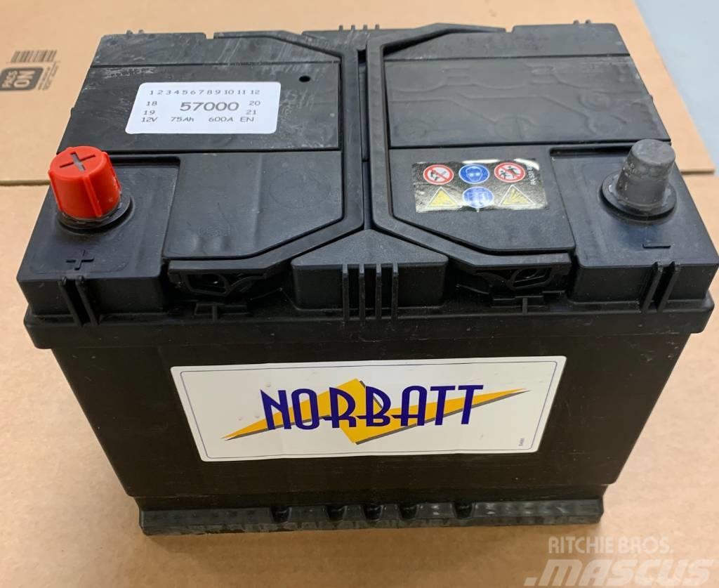  Norbatt Batteri 12V/75AH med BI Klack - 30-N57000 Radiadores