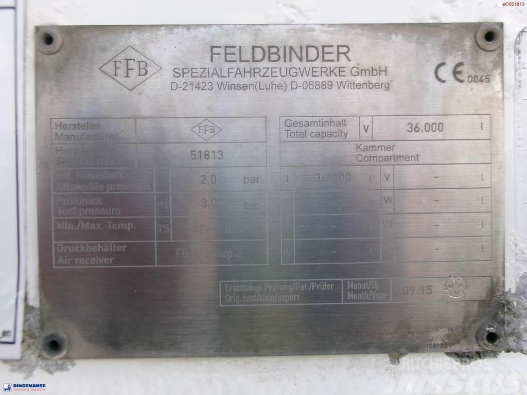 Feldbinder Powder tank alu 36 m3 / 1 comp Semirremolques cisterna