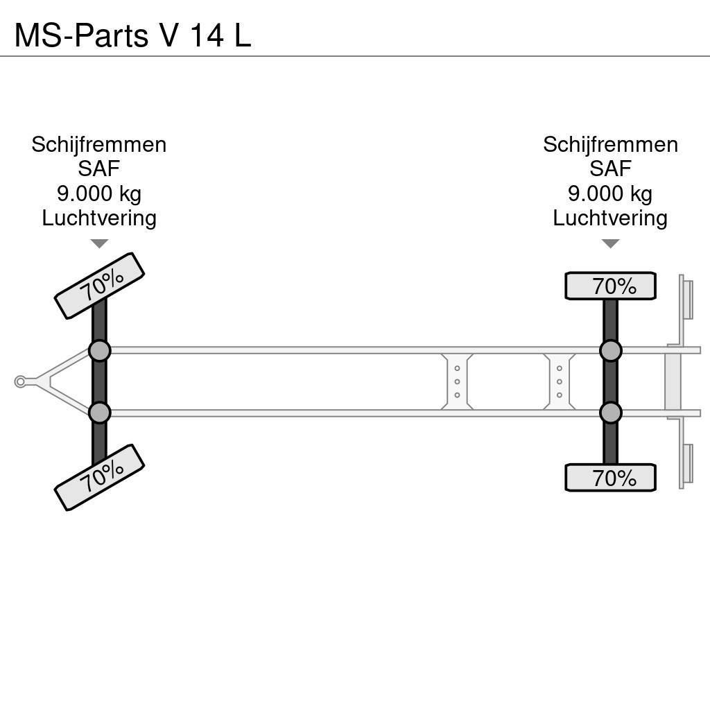  MS-PARTS V 14 L Plataforma plana/laterales abatibles