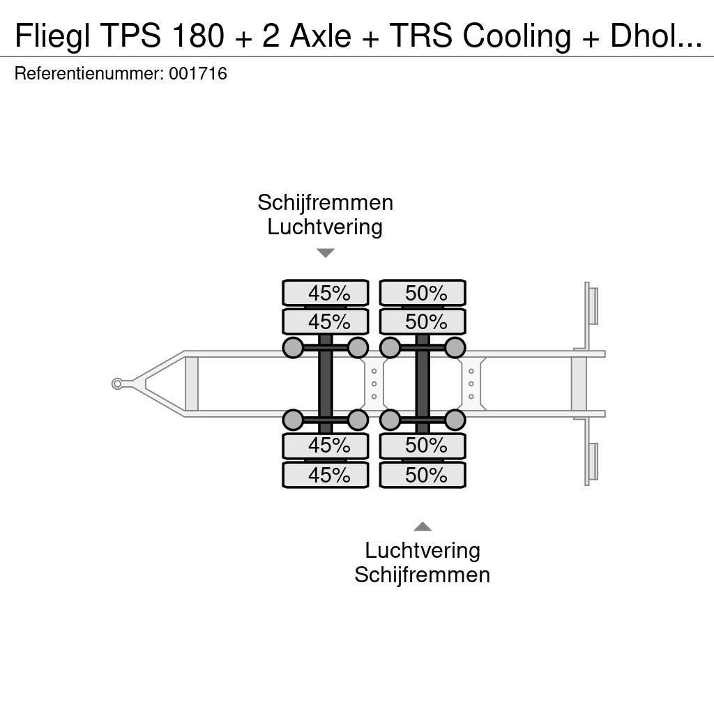 Fliegl TPS 180 + 2 Axle + TRS Cooling + Dhollandia Lift Remolques isotermos/frigoríficos