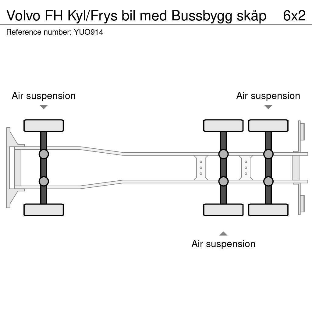 Volvo FH Kyl/Frys bil med Bussbygg skåp Isotermos y frigoríficos