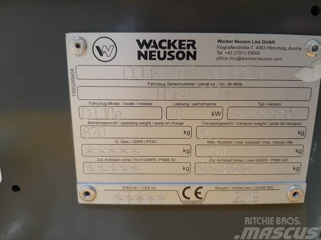 Wacker Neuson DT10e Dúmpers sobre orugas