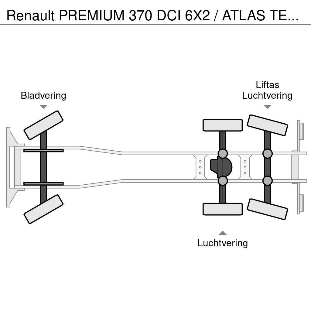 Renault PREMIUM 370 DCI 6X2 / ATLAS TEREX 240.2 E-A4 / 24 Camiones plataforma