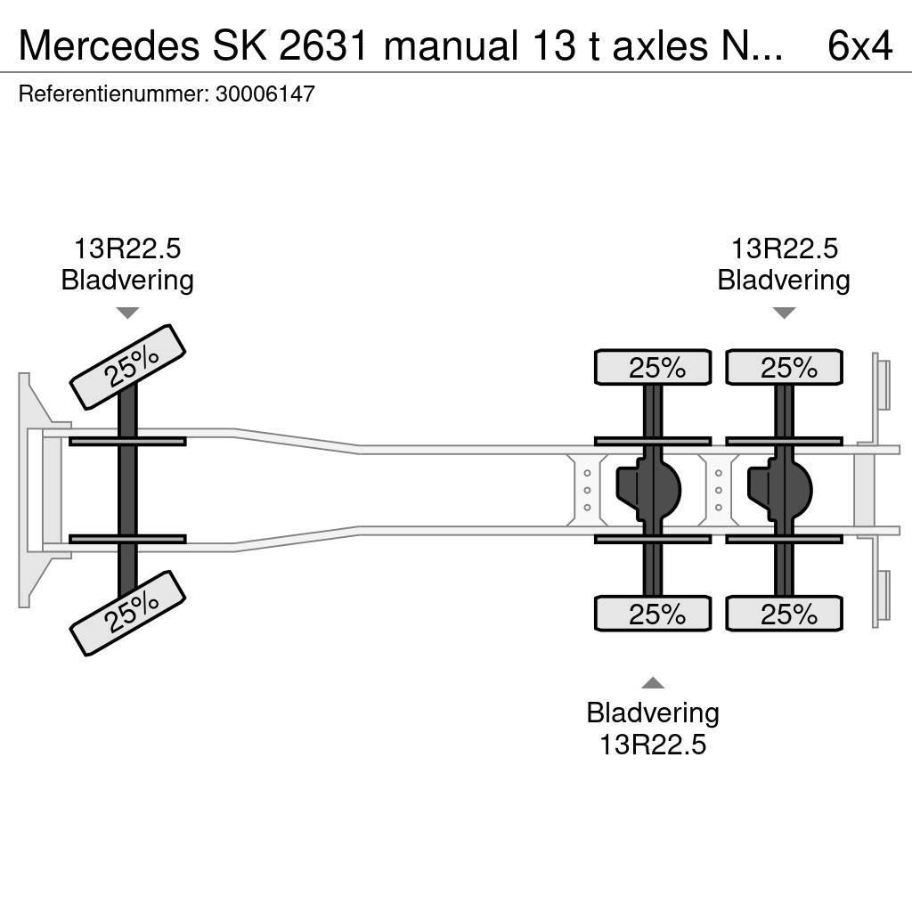 Mercedes-Benz SK 2631 manual 13 t axles NO2638 Camiones chasis