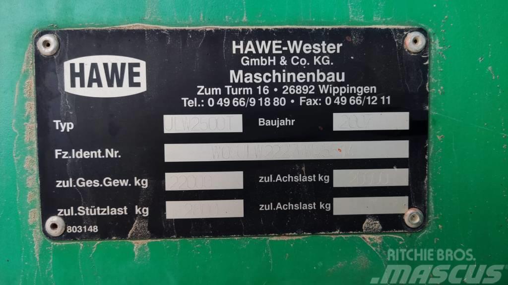 Hawe ULW 2500 T Remolque para grano