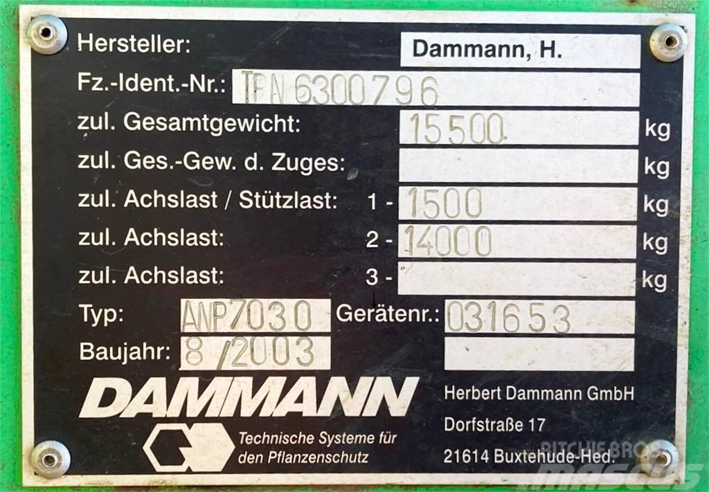 Dammann ANP 7030 Profi Class - Tandemspritze 30m Pulverizadores arrastrados