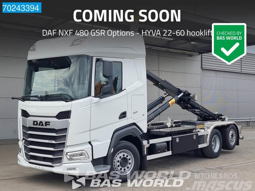 DAF XF 480 6X2 NEW HYVA 22-60 ACC GSR Options Lift-Len Camiones polibrazo