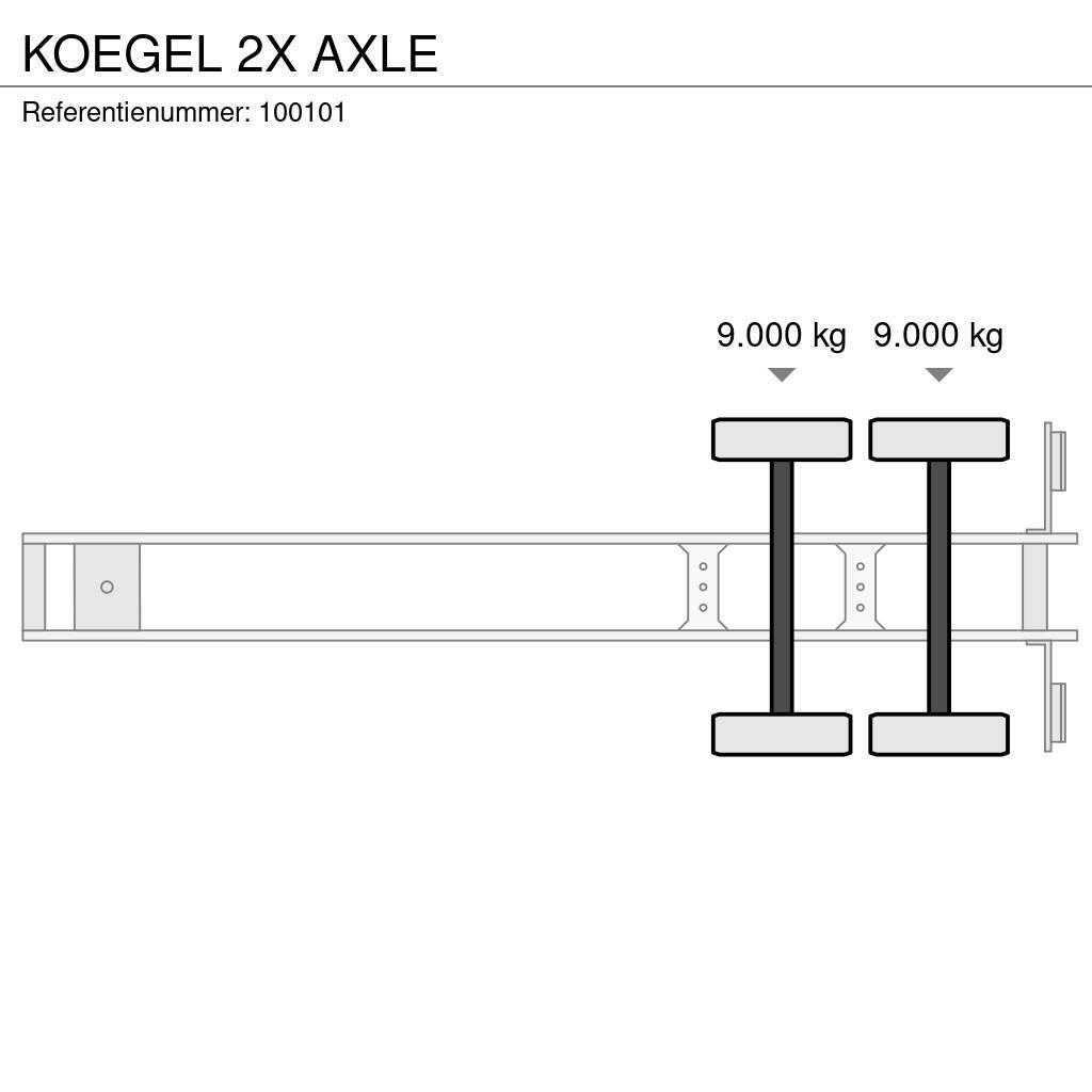 Kögel 2X AXLE Semirremolques con carrocería de caja