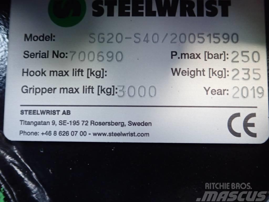 Steelwrist Sortiergreifer SG20 passend zu Volvo ECR35 Pinzas