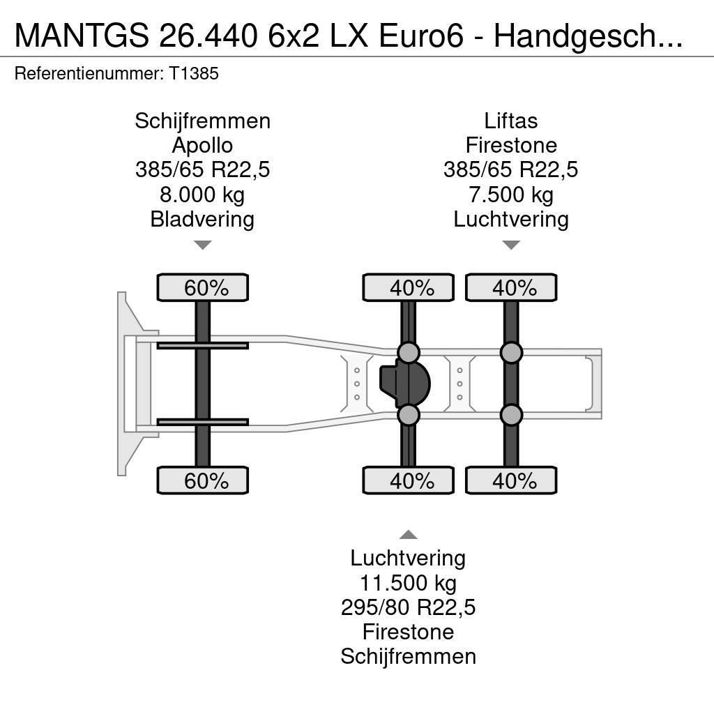 MAN TGS 26.440 6x2 LX Euro6 - Handgeschakeld - Lift-As Cabezas tractoras