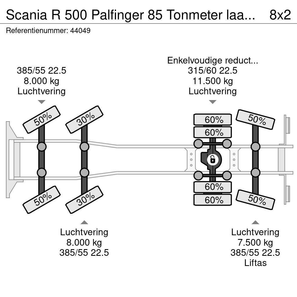 Scania R 500 Palfinger 85 Tonmeter laadkraan Grúas todo terreno