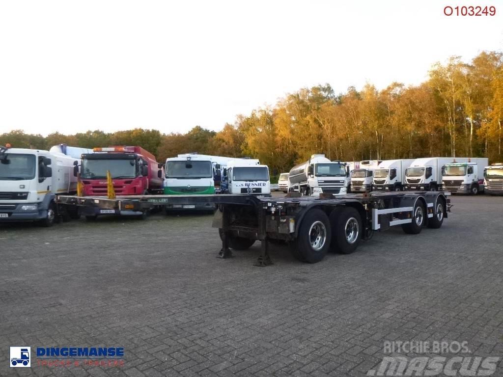D-tec 4-axle container combi trailer (2 + 2 axles) Semirremolques portacontenedores