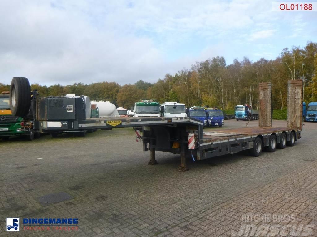 Broshuis 4-axle semi-lowbed trailer 71t + ramps + extendabl Semirremolques de góndola rebajada