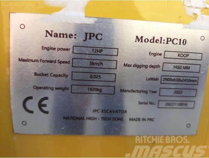 JPC PC-10 Mini excavadoras < 7t