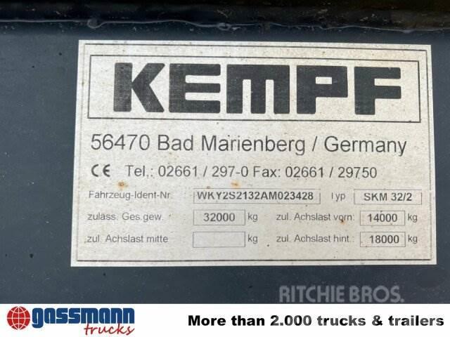 Kempf SKM 32/2 Stahlmulde ca. 23m³, Liftachse, Semirremolques bañera